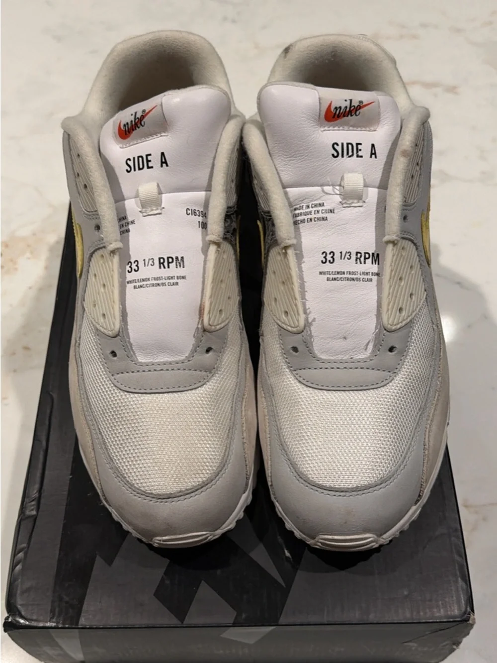 Nike Kids' White and Gray Low-Top Sneakers